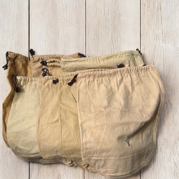 LOUIS VUITTON LV 17 x 20 In  Dust Cover Bag Drawstrings Shoes Handbags Authentic - Picture 4 of 8